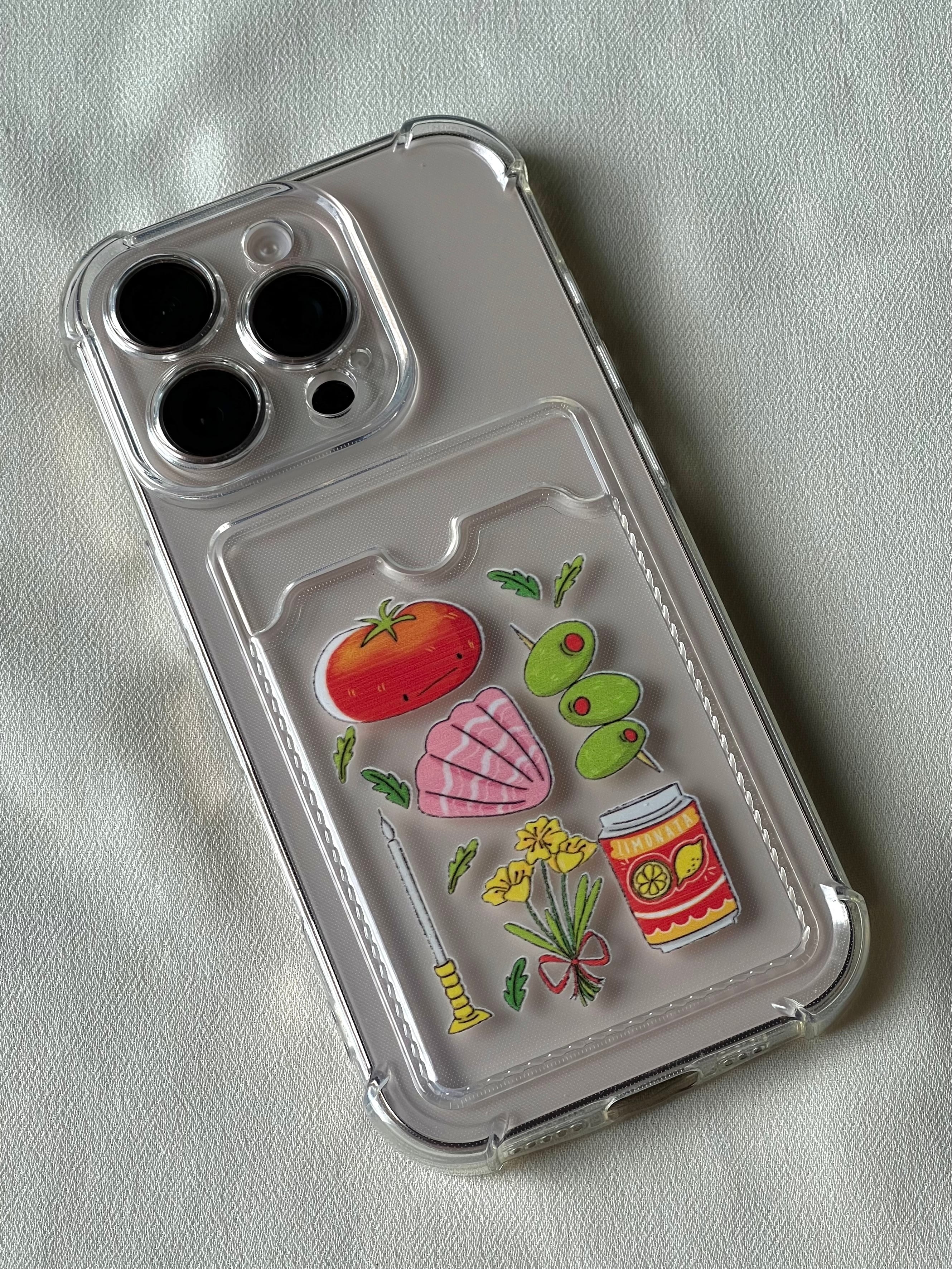light0 x pêche phone case