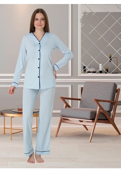 Lohusa Pijama Takımı Sütlü Kahve - 5072