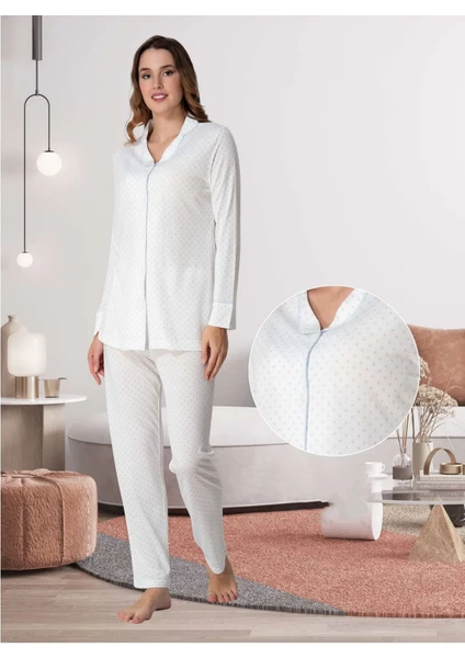 Lohusa Puantiyeli Pijama Takımı - 6018