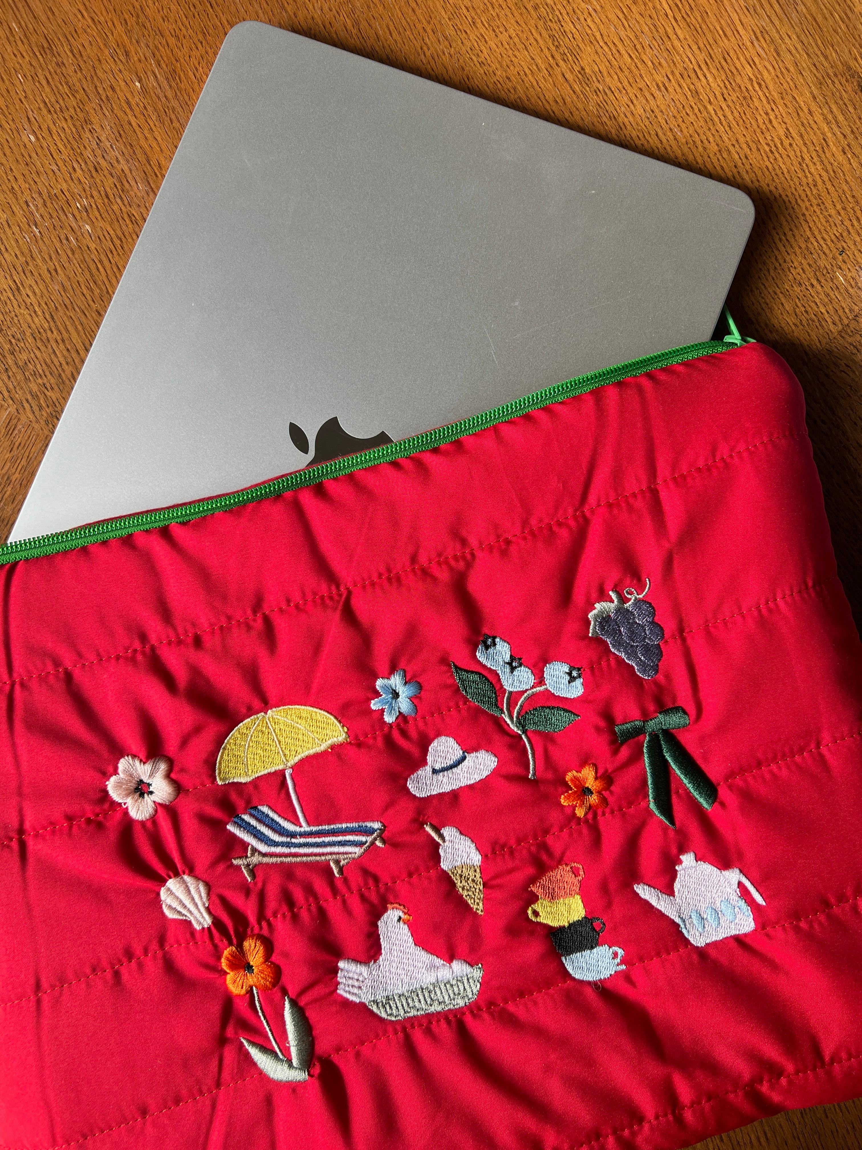 pêche laptop bag