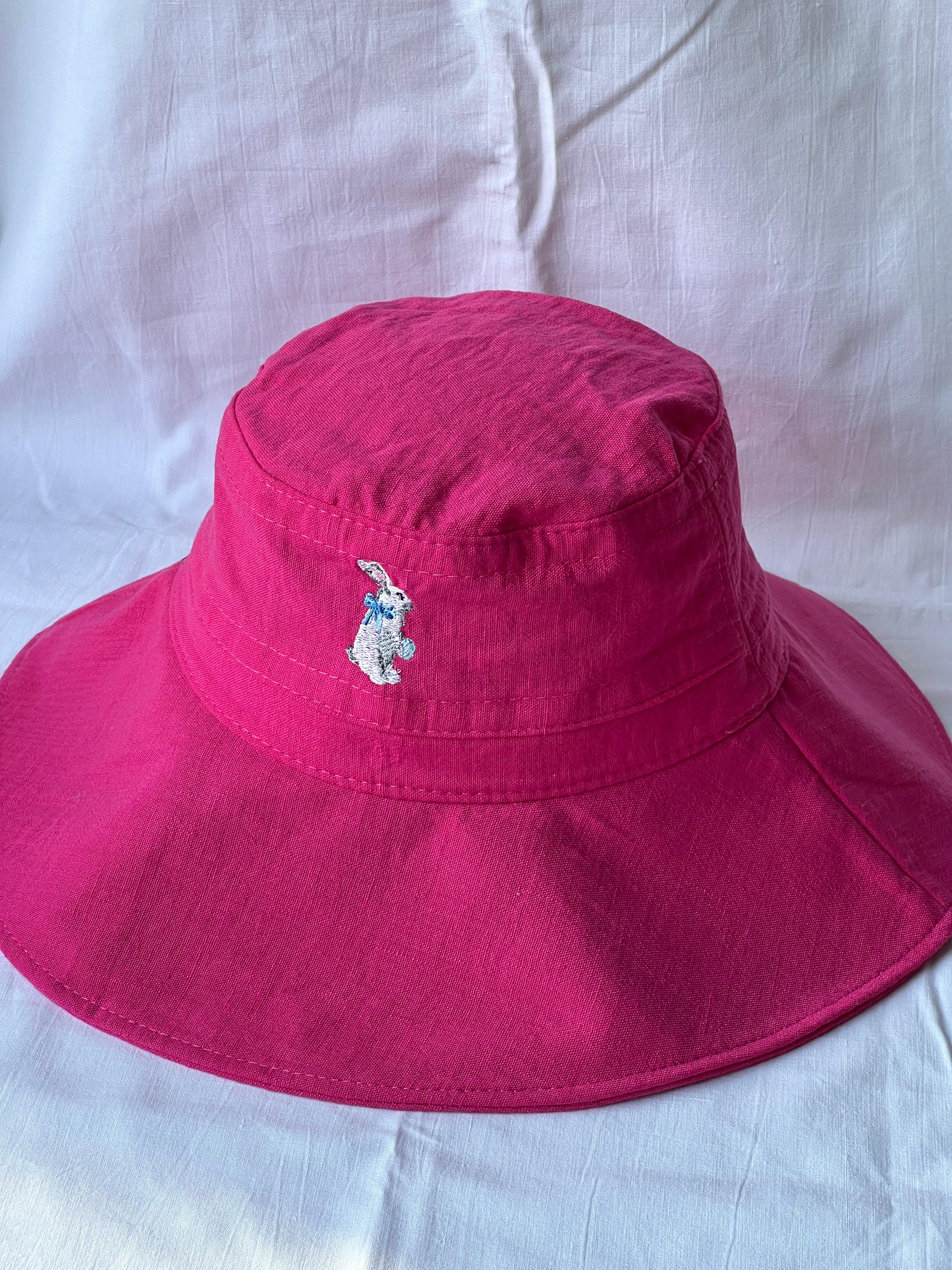 bow rabbit bucket hat