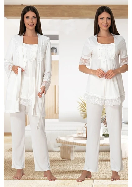 Lohusa Sabahlıklı Pijama Takımı - 6034