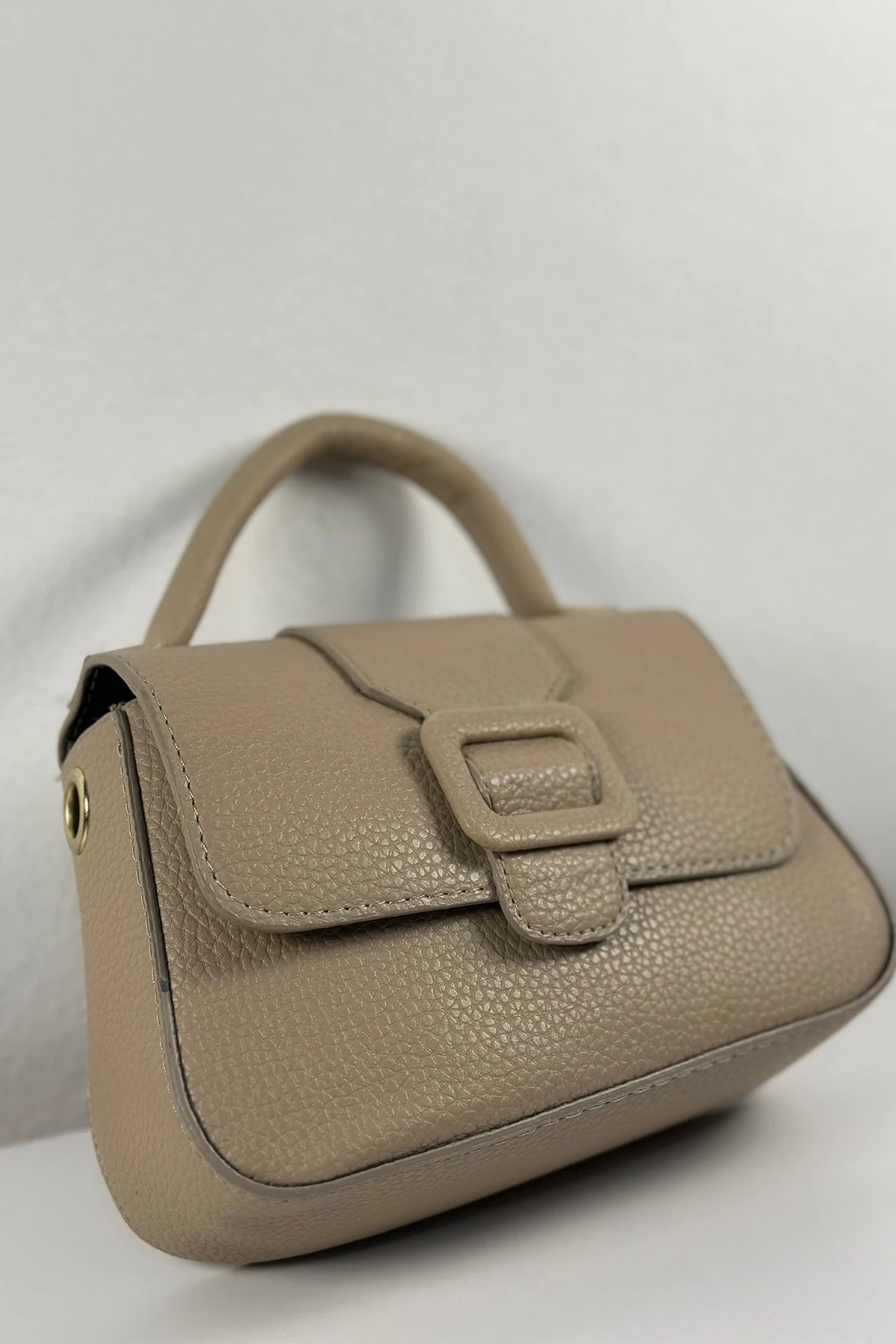 Vivelle Couture Krem Tek Bölmeli Kadın El Kol ve Omuz Çantası