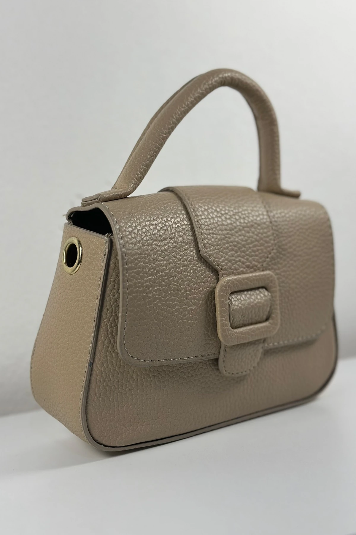 Vivelle Couture Krem Tek Bölmeli Kadın El Kol ve Omuz Çantası