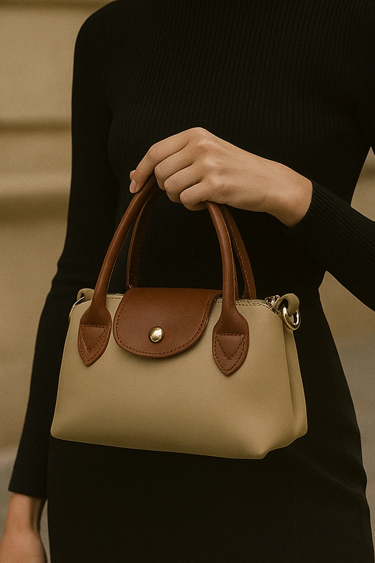 Maison Fiorenza Ayarlanabilir Askılı Fermuarlı Kadın El Kol ve Omuz Çantası