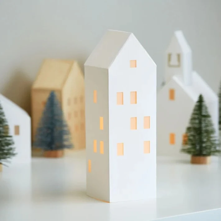 Tall Christmas House