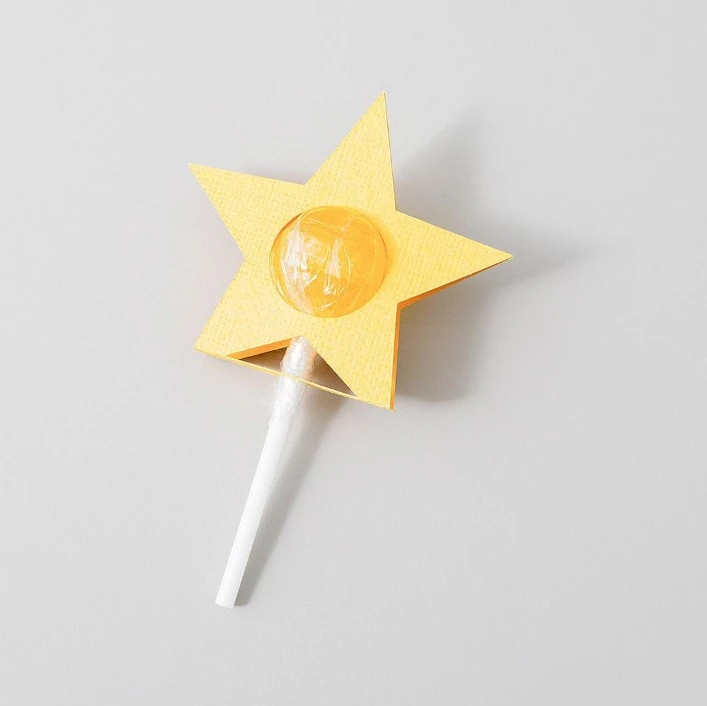 10 Adet Yıldız Lolipop Süsü