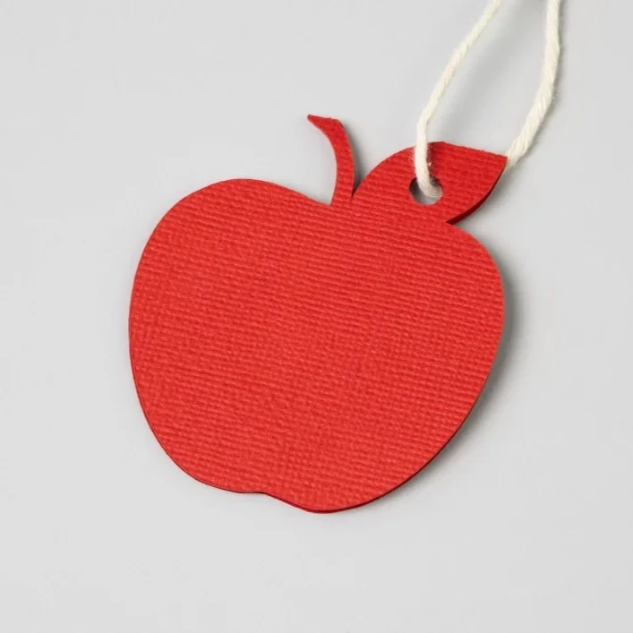 10 Adet Kırmızı Elma Etiket