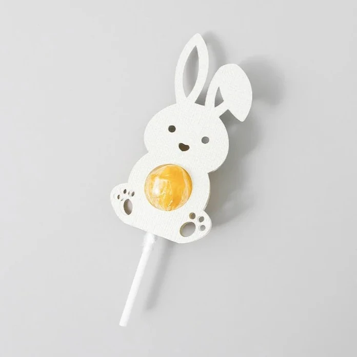 10 Adet Tavşan Lolipop Süsü