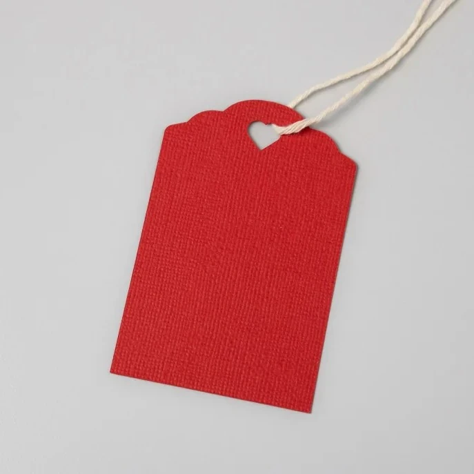 10 Adet Kırmızı Kalpli Etiket