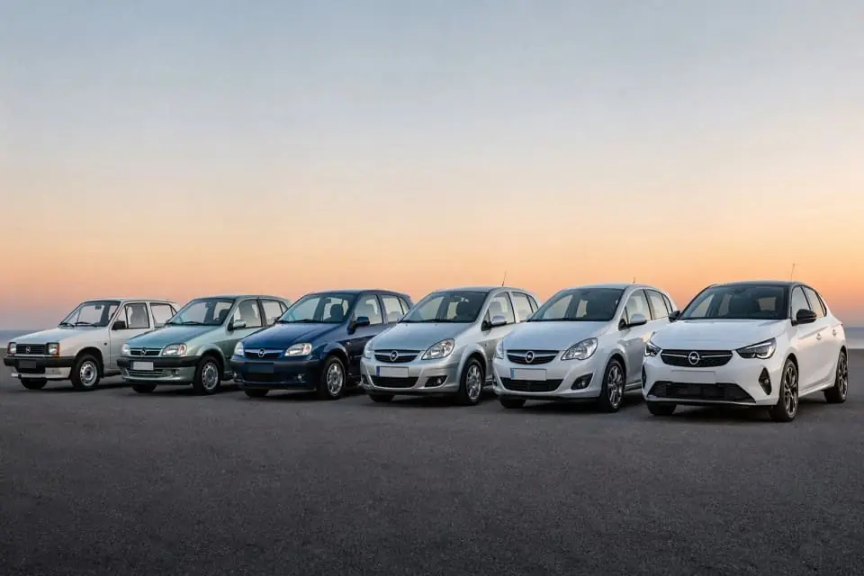 Opel Corsa Kasa Değişim Yılları