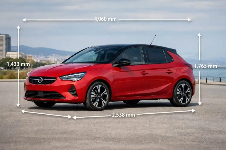 Opel Corsa Boyutları