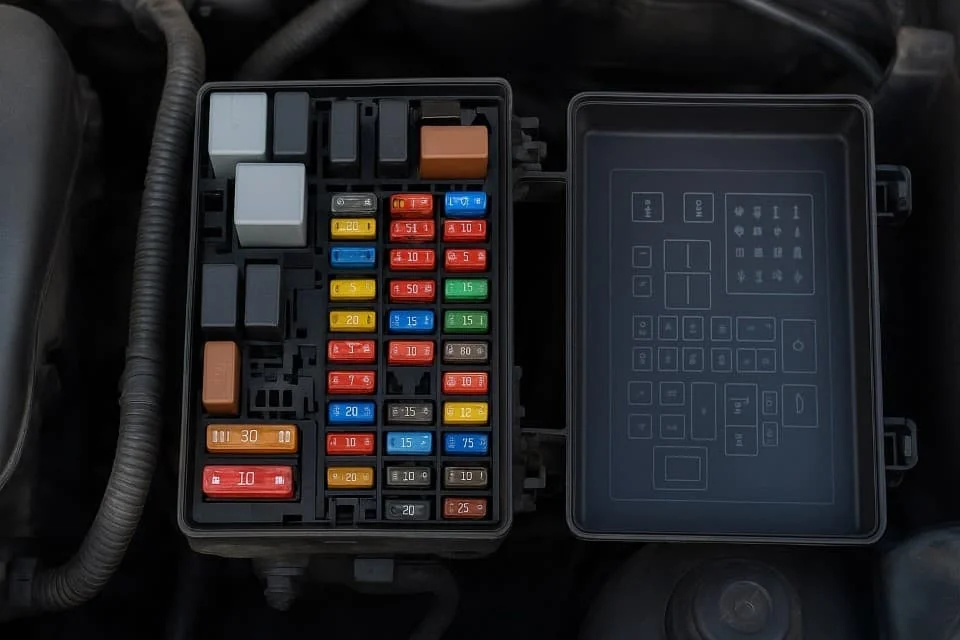 Opel Astra H Sigorta Kutusu Şeması