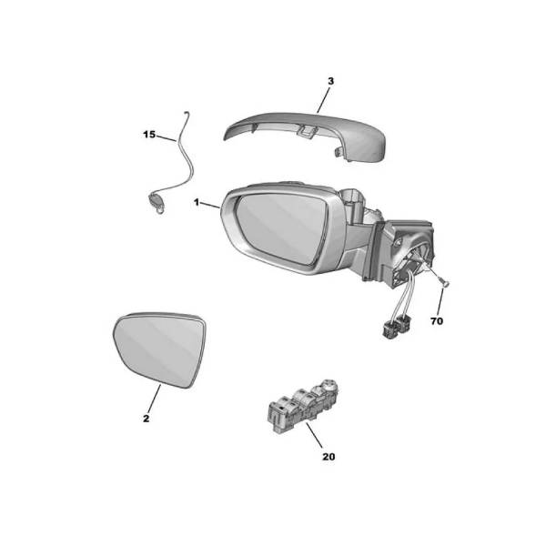 opel-grandland-x-elektrikli-sol-dis-dikiz-aynasi-psa-marka