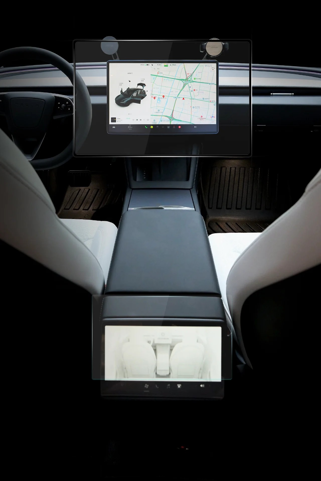 ÖN SİPARİŞ - Tesla Model Y Ön ve Arka Ekran Koruyucu