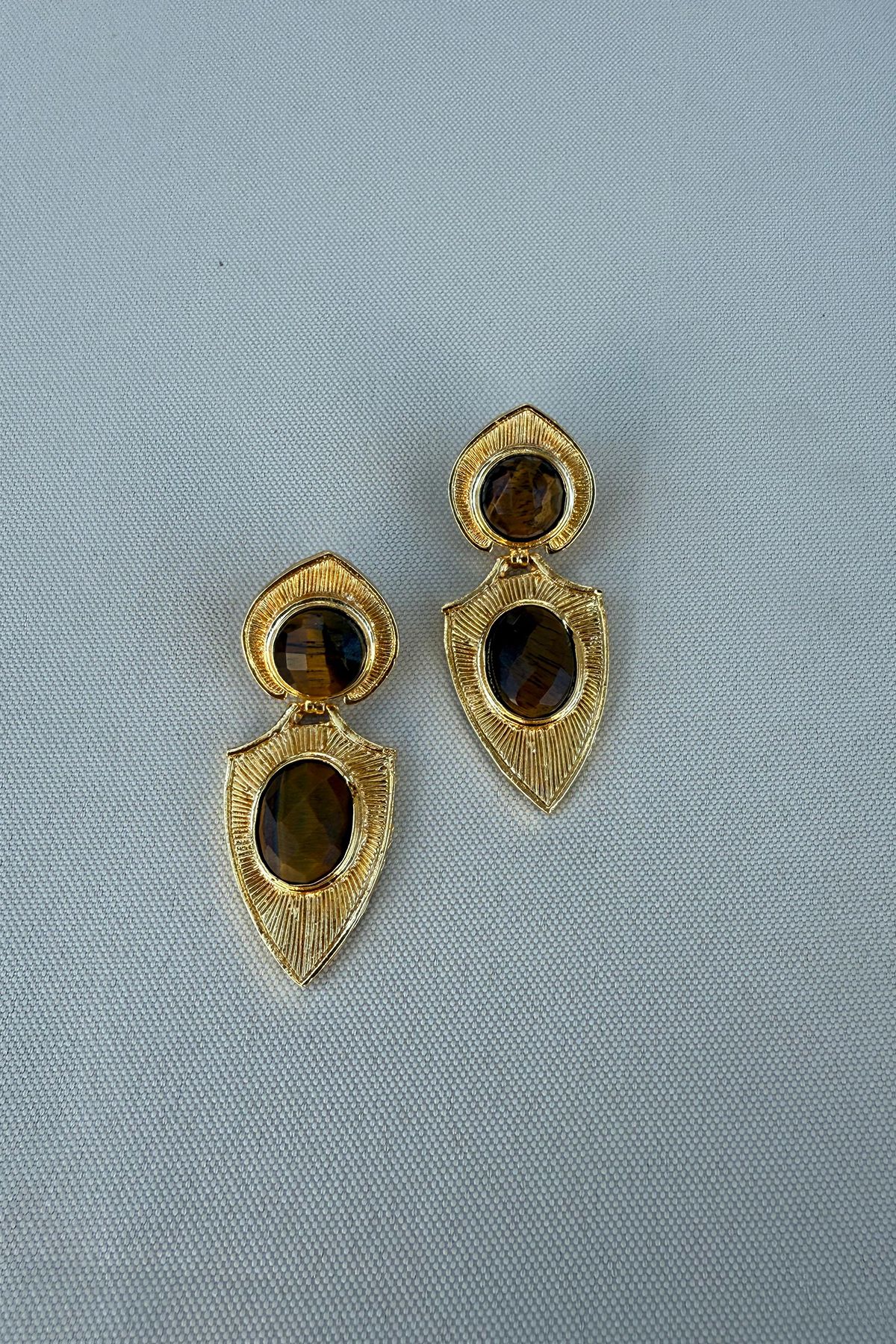 Sallantılı Doğal Taş Küpe