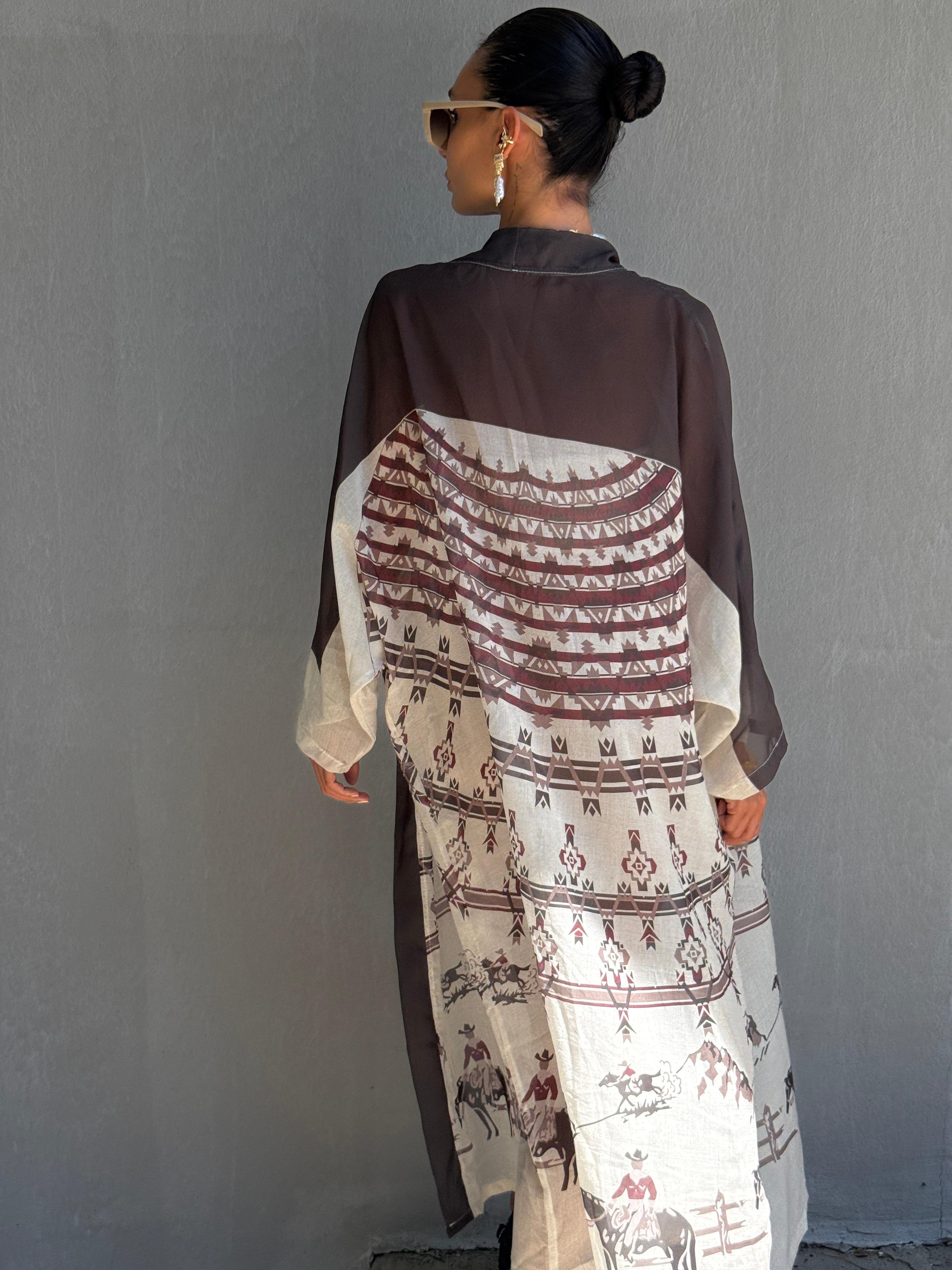 Desenli Kimono