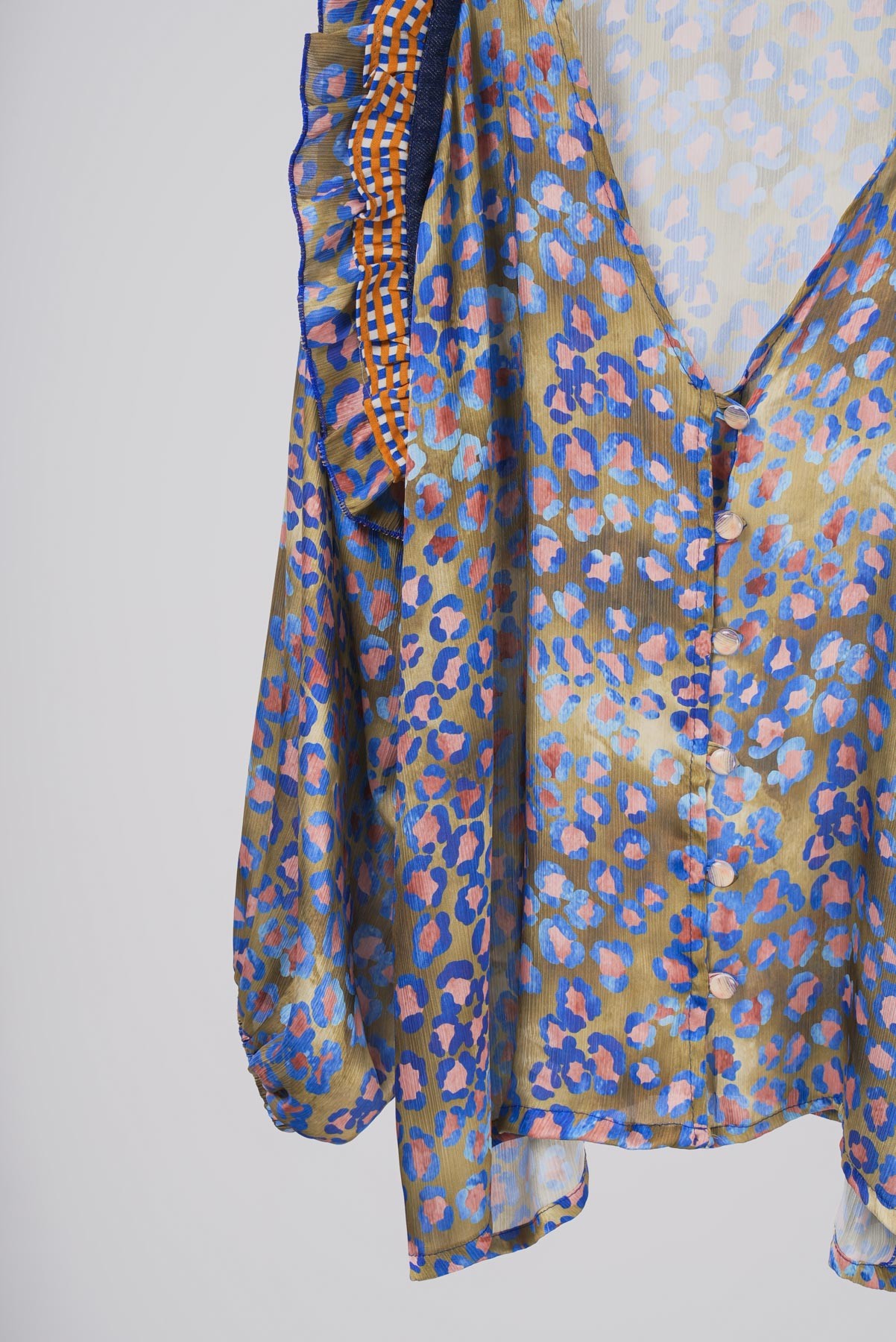 Sanat Esintisi | Fırfır Detaylı Oversize Gömlek