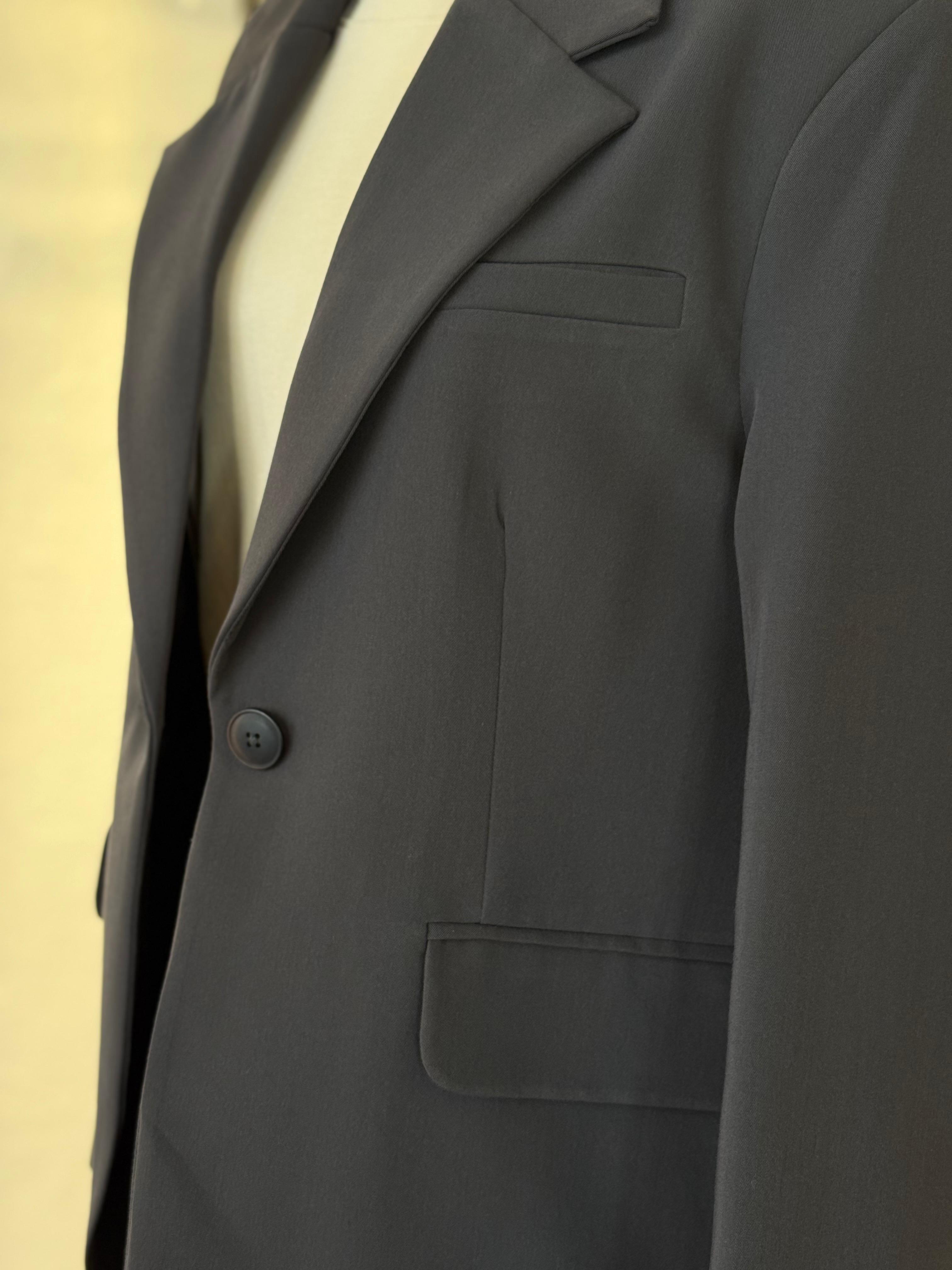 Kahve Rengi Oversize Blazer Ceket