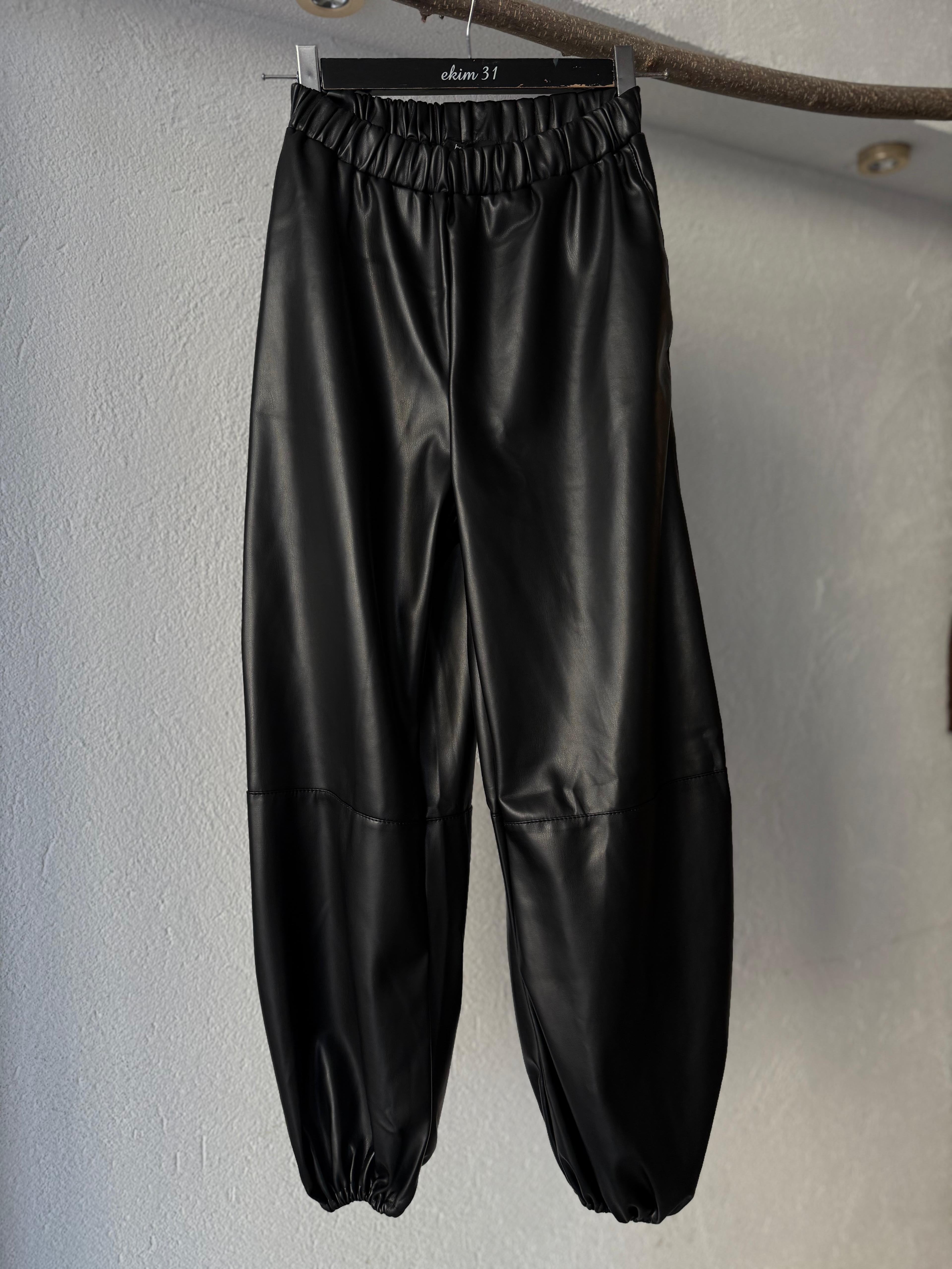 Deri Şalvar Pantolon