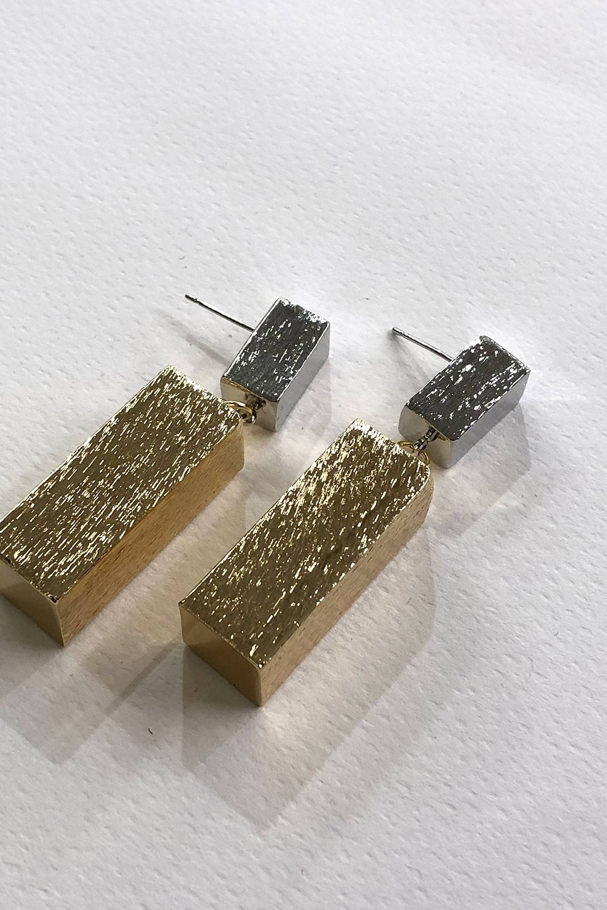 Küp Model Gold Silver Küpe