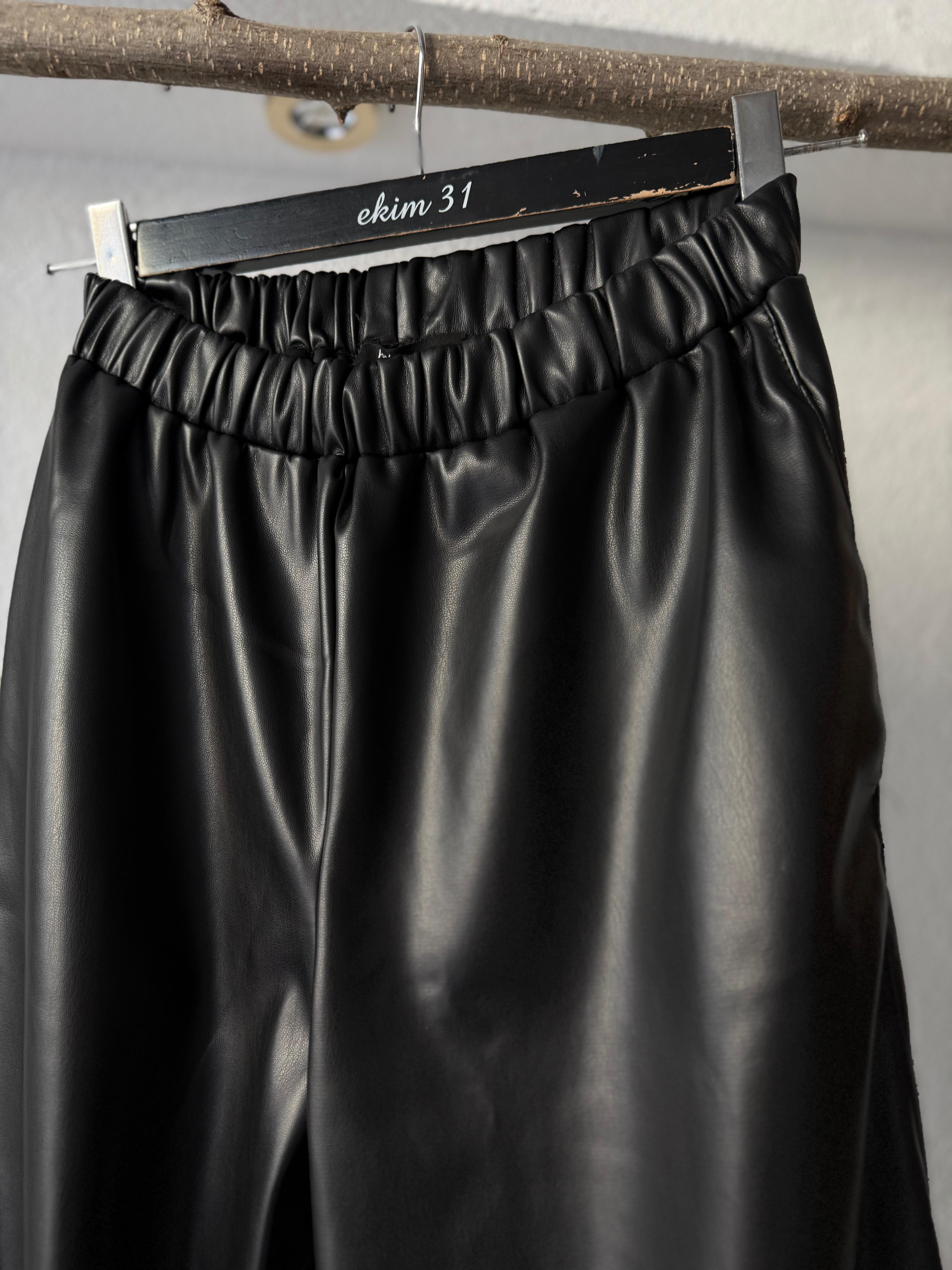 Deri Şalvar Pantolon