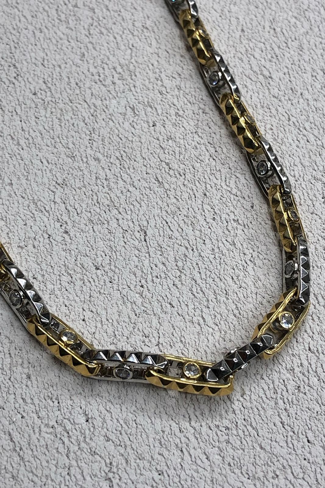 Gold Gümüş Geçirmeli Model Kaplama Kolye