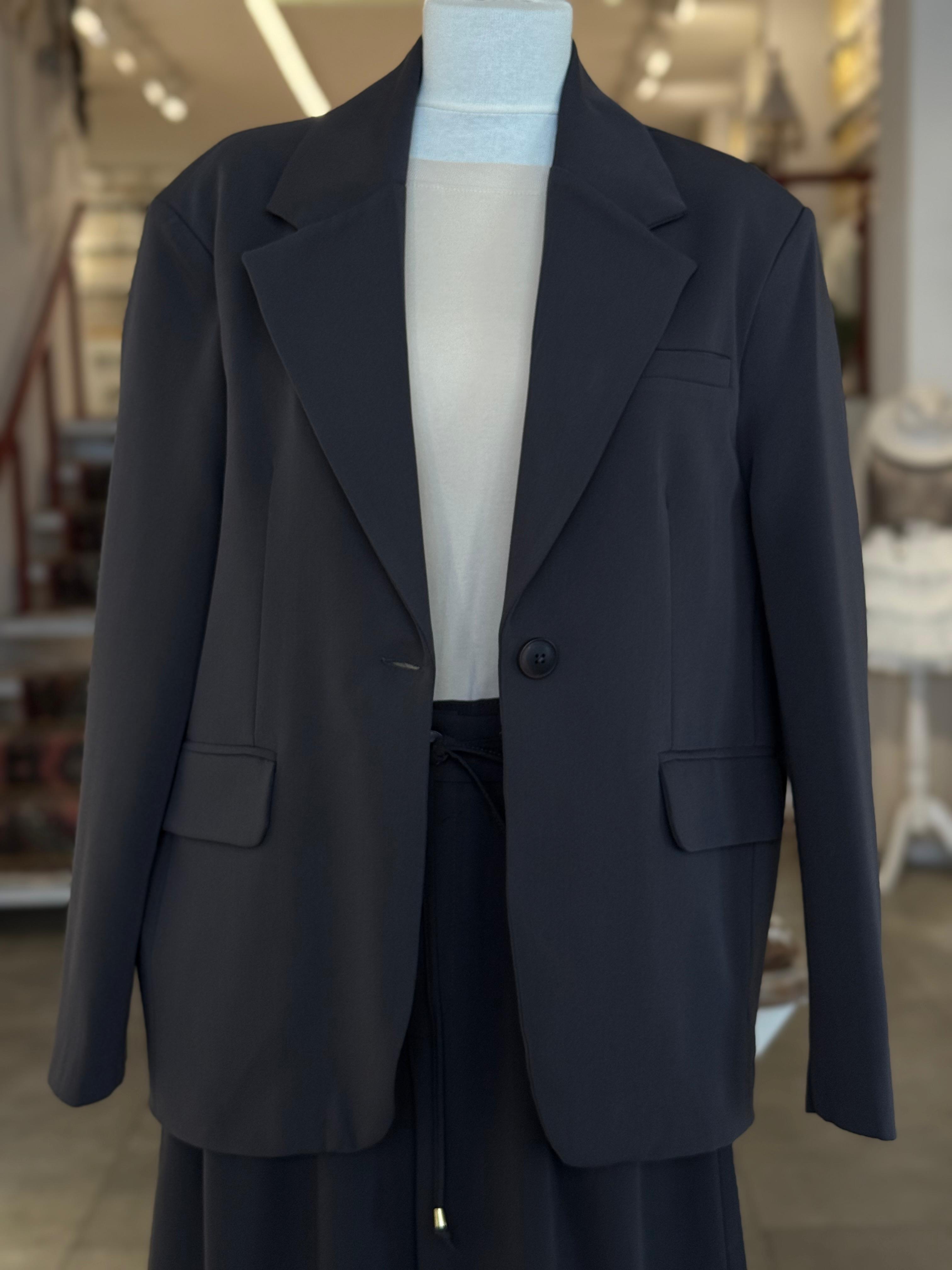 Kahve Rengi Oversize Blazer Ceket