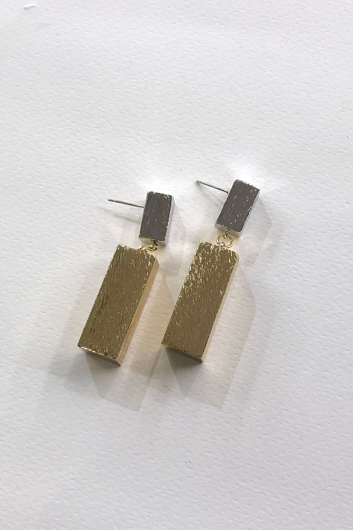Küp Model Gold Silver Küpe