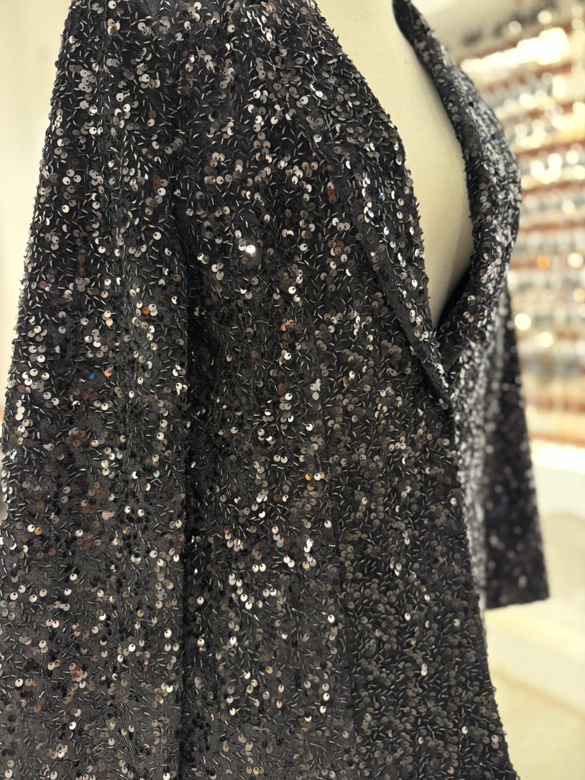 Siyah Renk Payetli Ceket