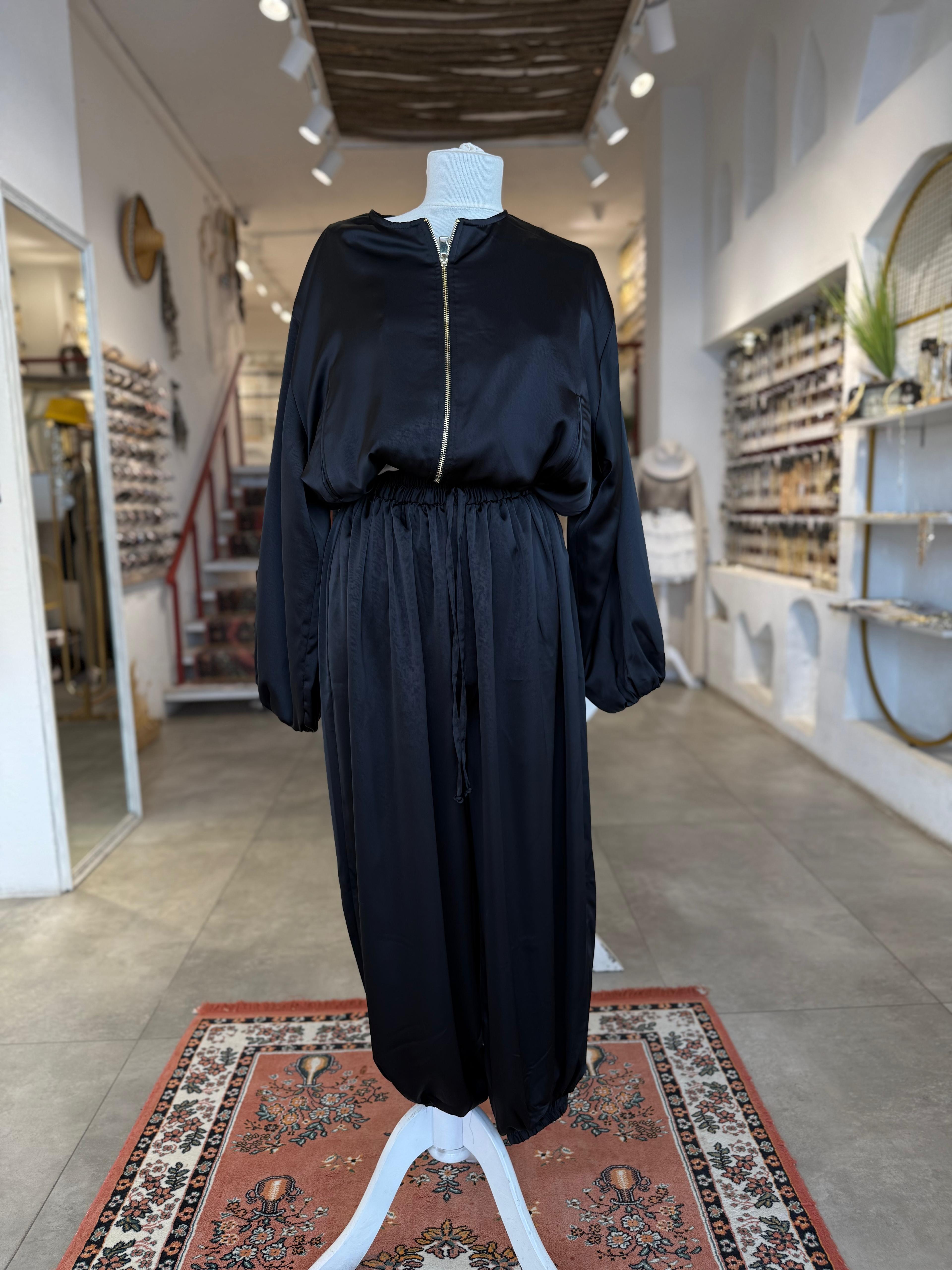 Siyah Bomber Ceket
