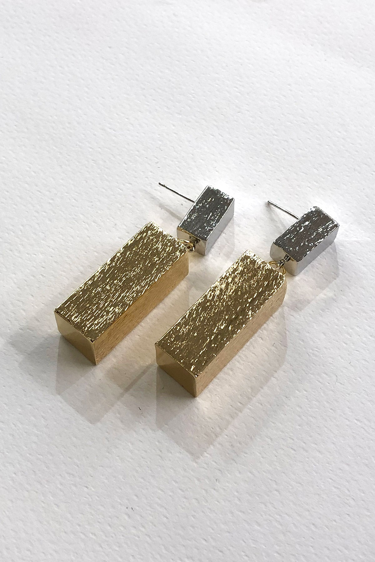 Küp Model Gold Silver Küpe