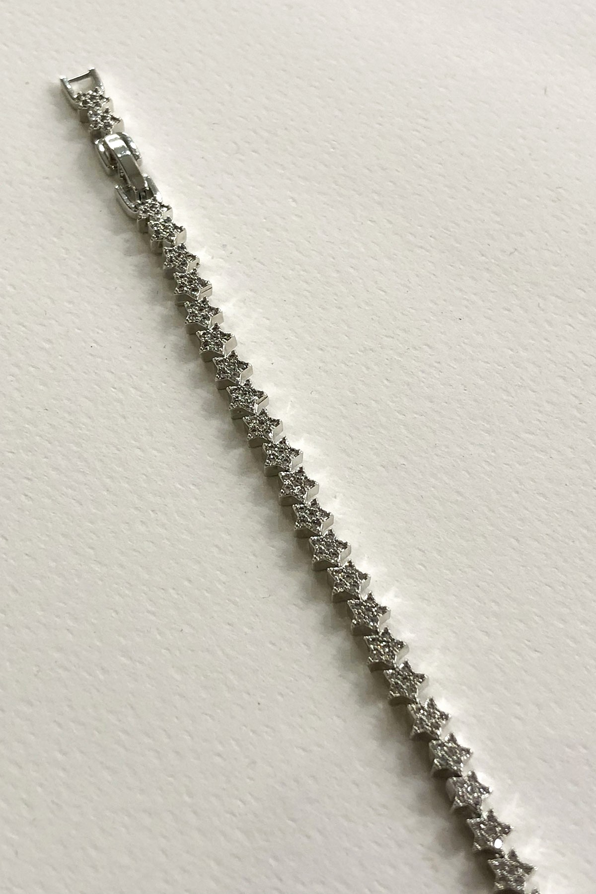 Yıldız Taşlı Silver Model Xp Kaplama Minimal Bileklik
