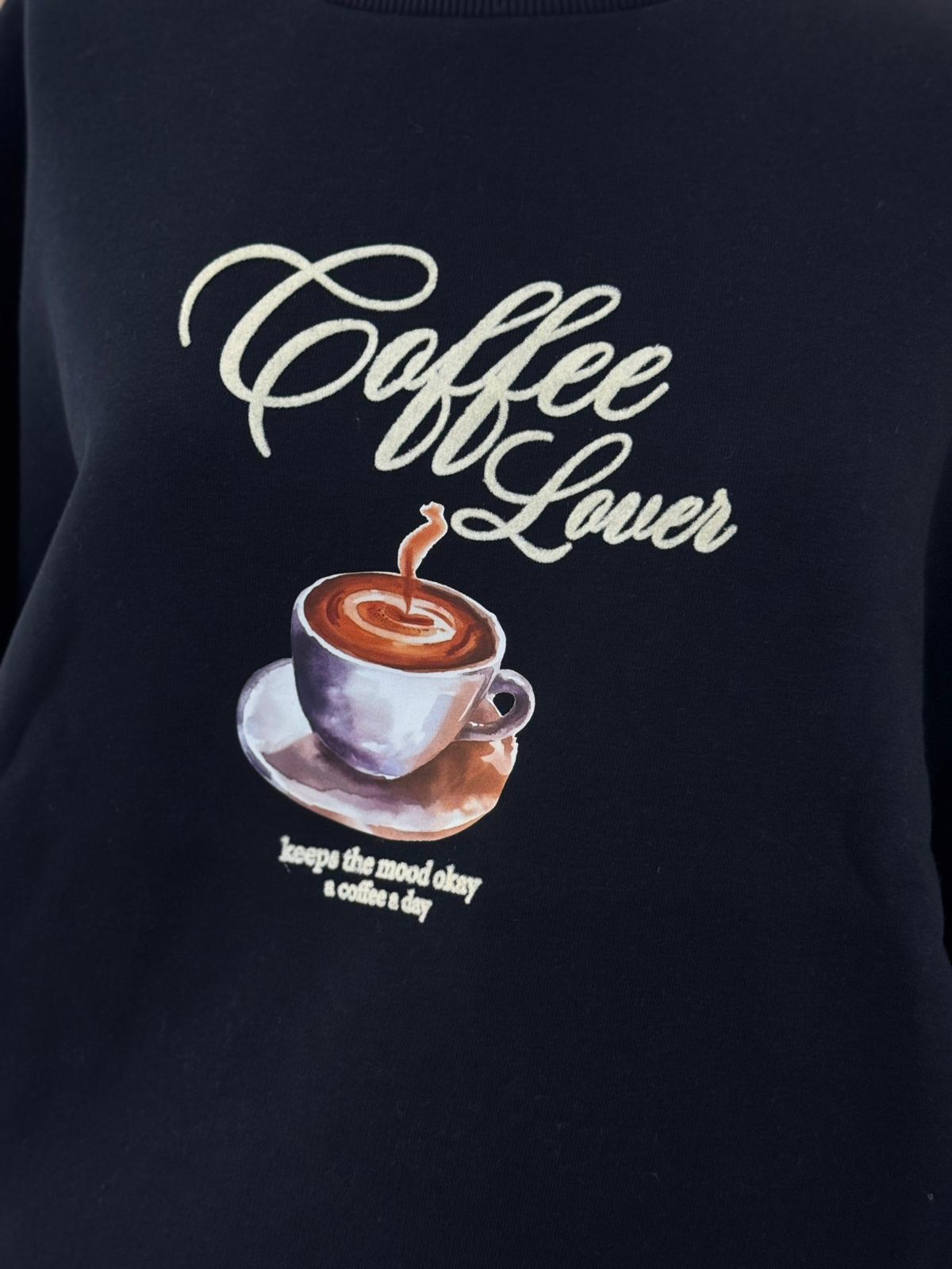 Coffe Lacivert Sweat