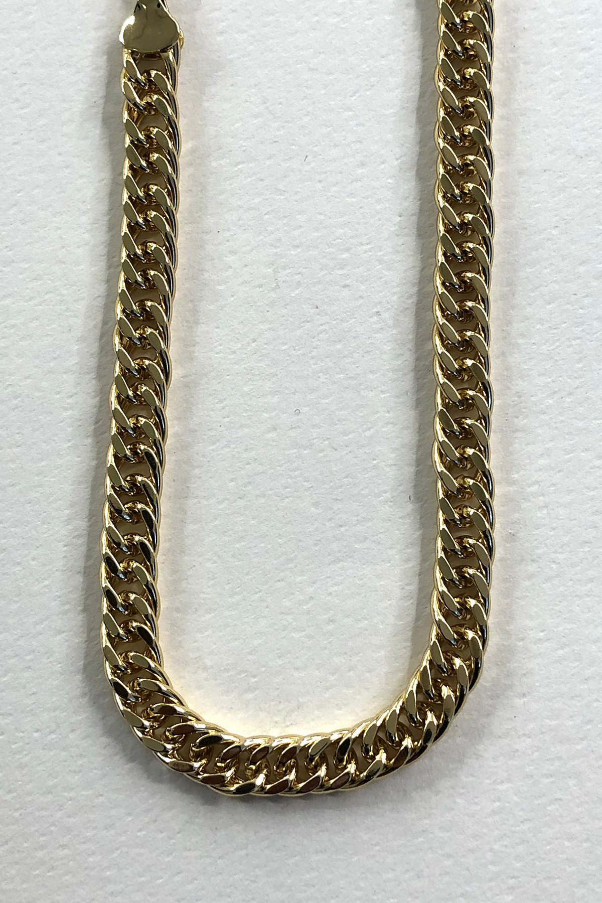 Zincir Model Gold Detaylı Xp Kaplama Kalın Kolye