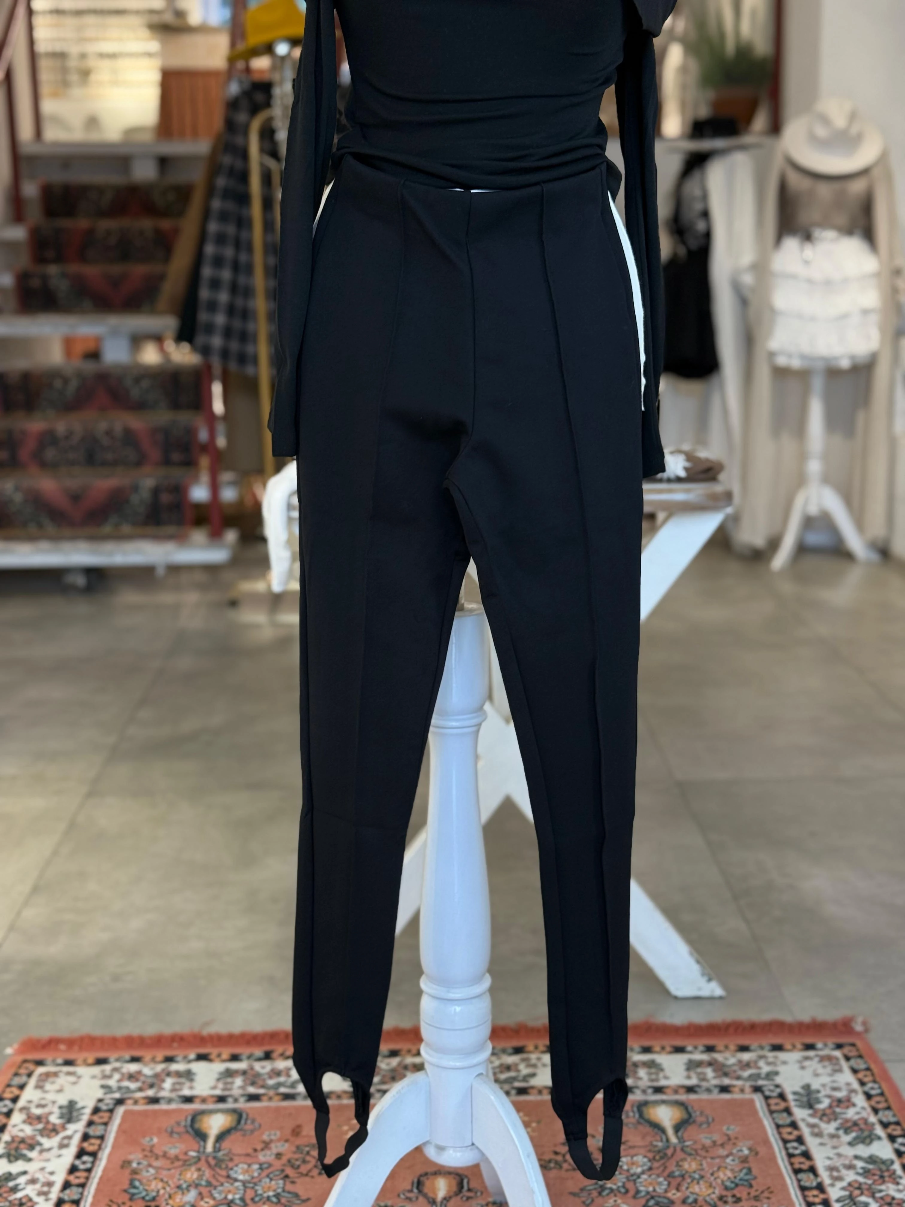 Lastikli Dikişli  Tayt