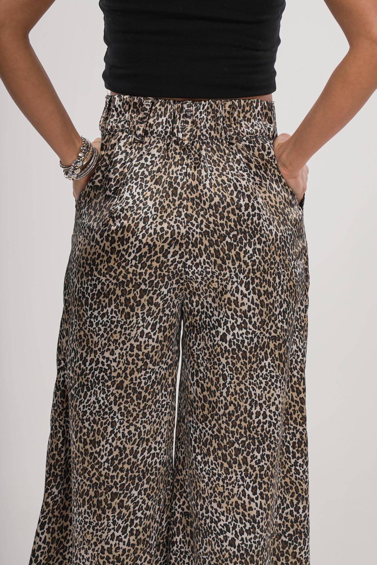 Vahşi Ritim | Leopar Desenli Palazzo Pantolon