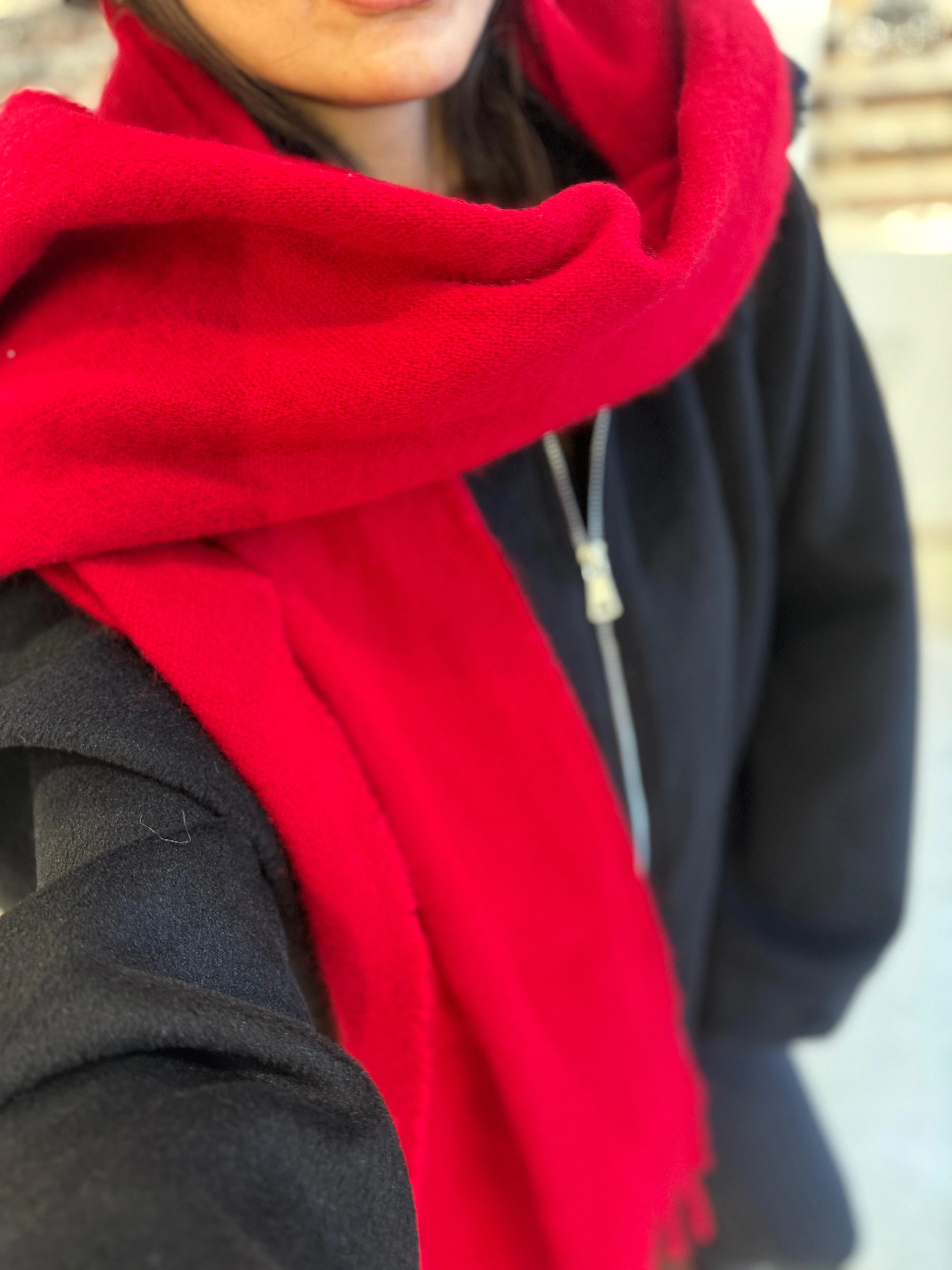 Kırmızı Kalın Atkı