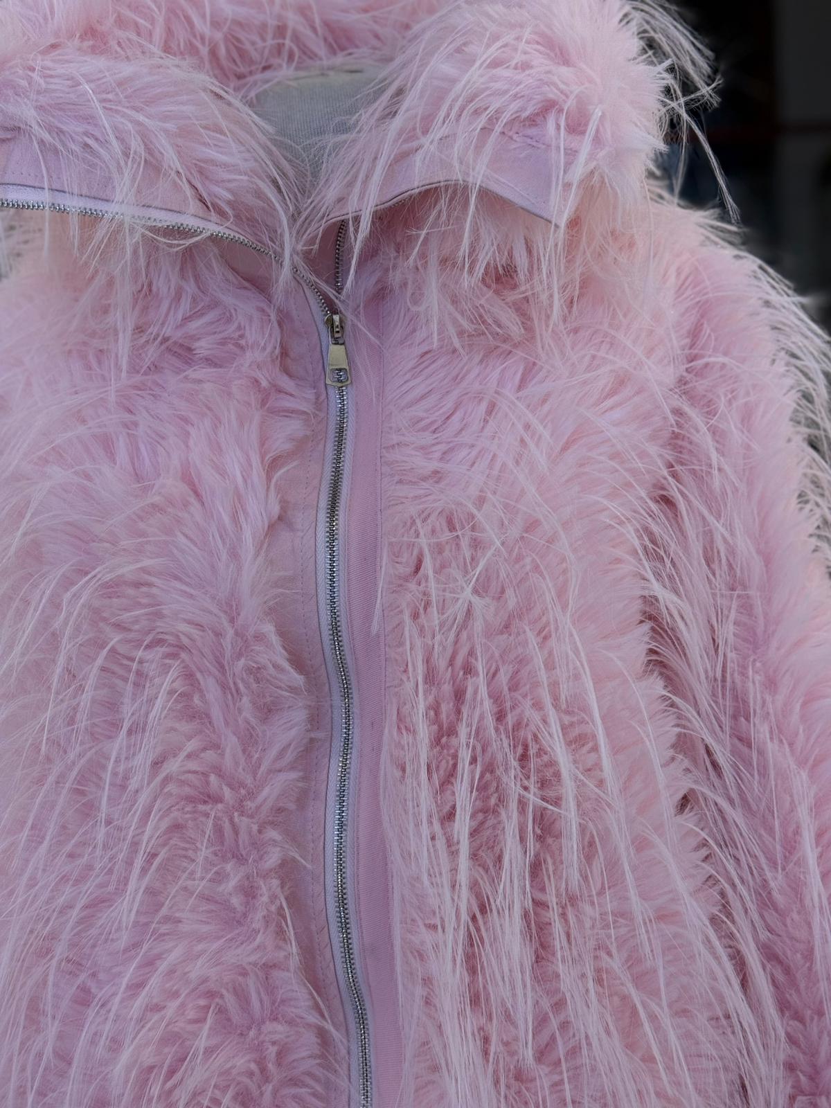 Pamuk Şekeri Pembe Kürk