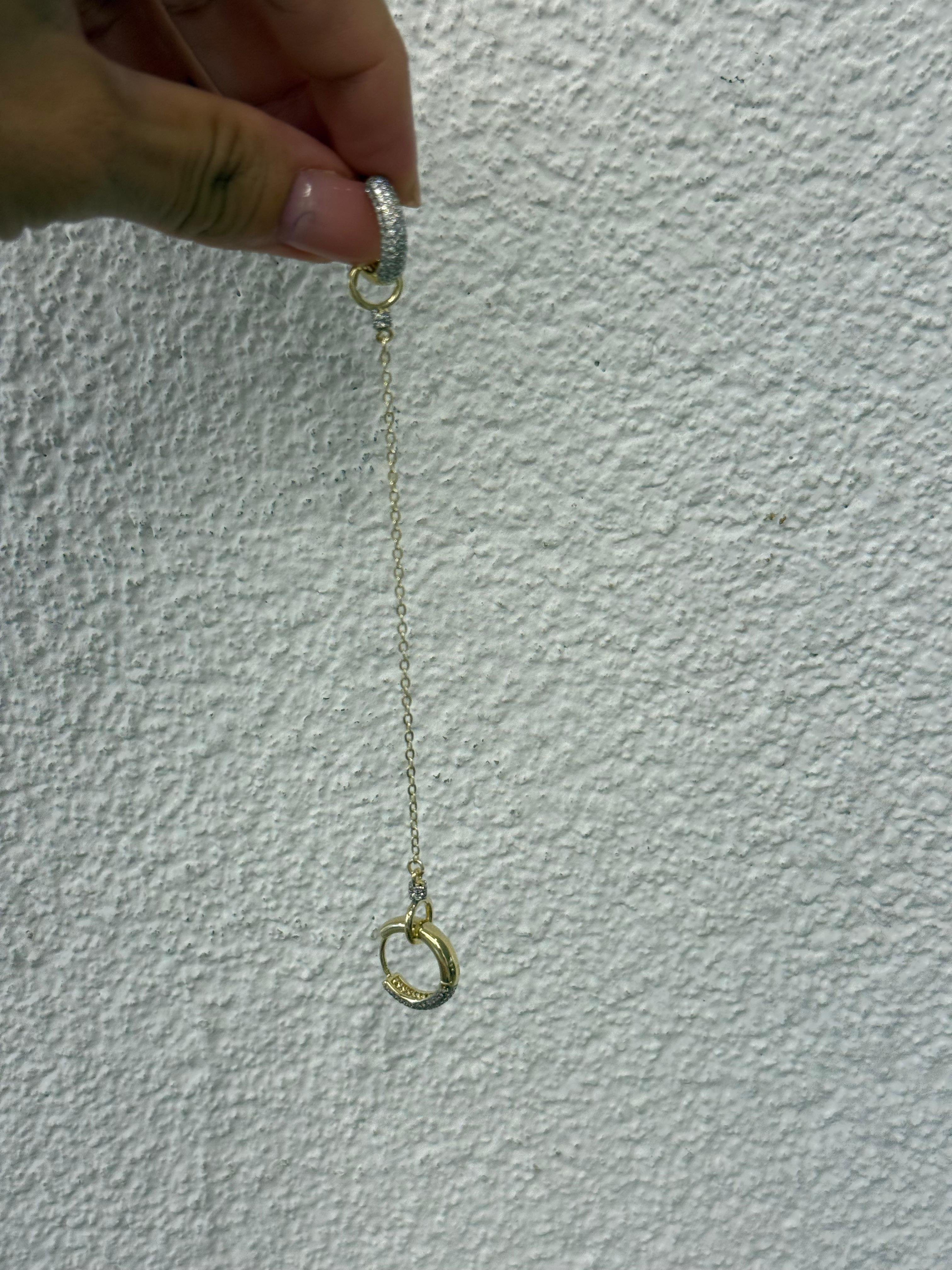 Gold Zincirli Küpe
