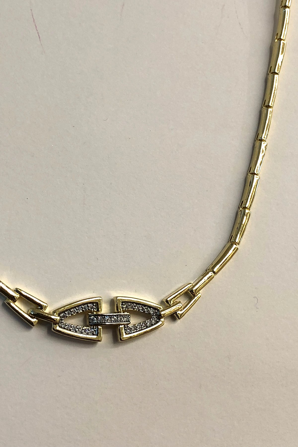 Taşlı Model Gold Detaylı Xp Kaplama Kolye
