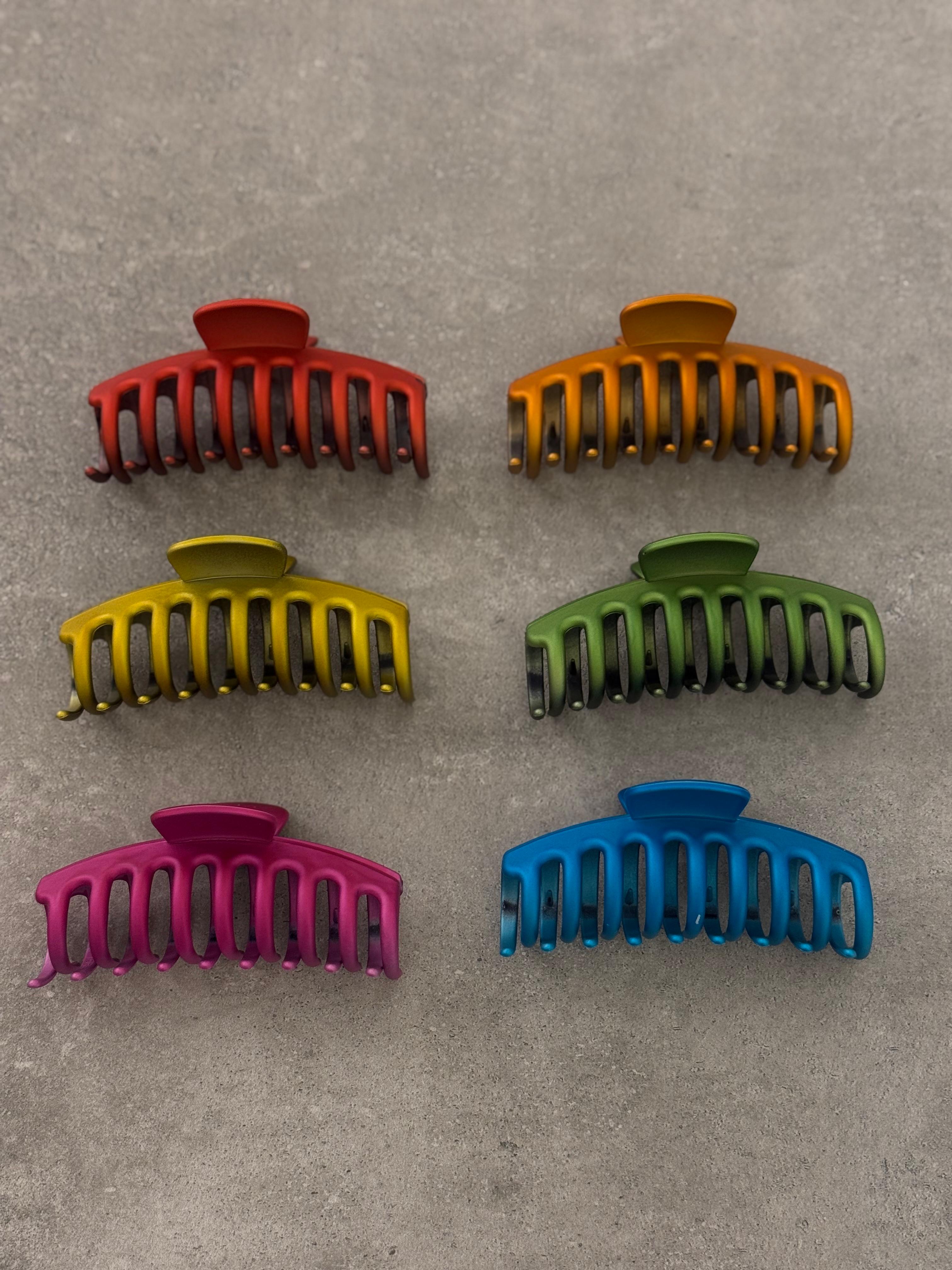 Canlı Renkli Kemik Kıskaç Toka