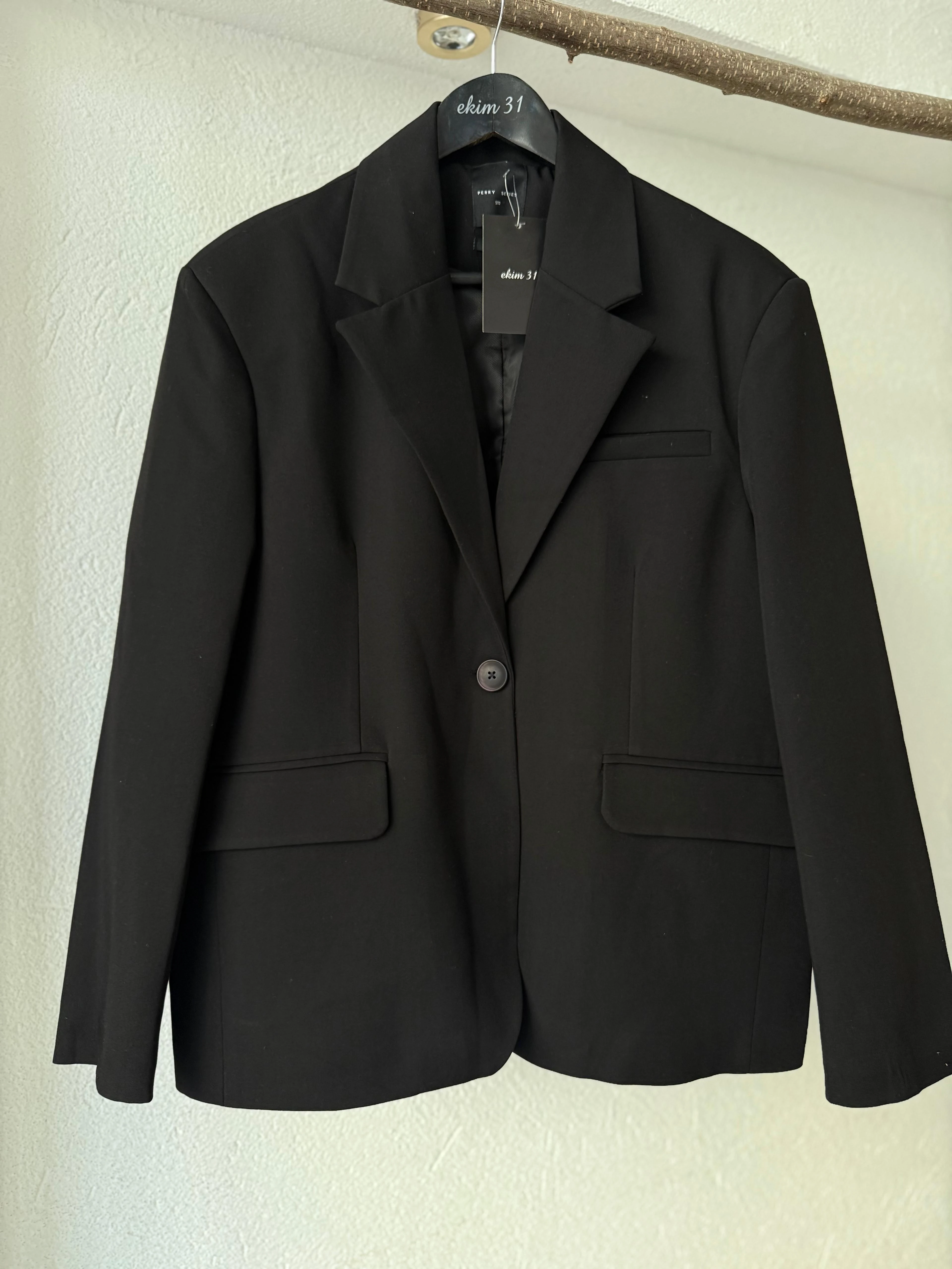 Oversize Siyah Ceket