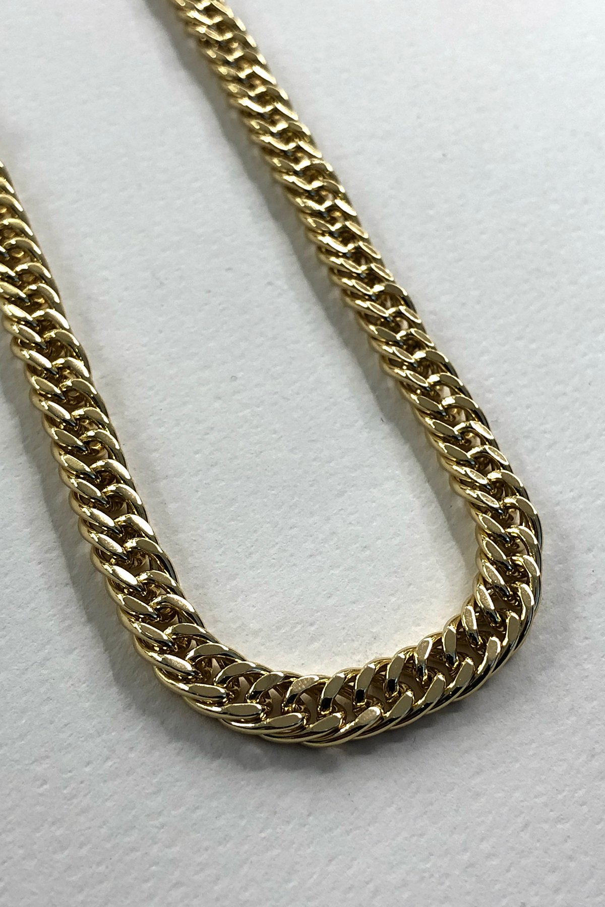 Zincir Model Gold Detaylı Xp Kaplama Kalın Kolye