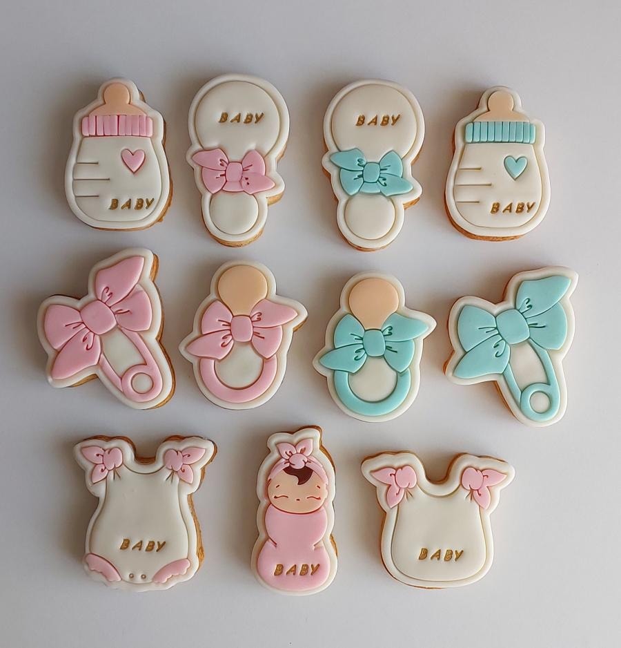 Baby Shower Temalı Kurabiye Kalıpları