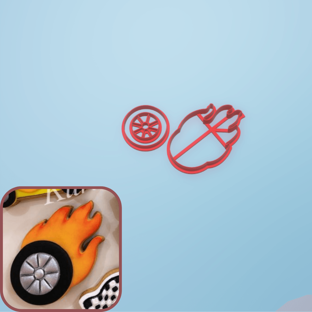 Hot Wheels 2 Kurabiye Kalıbı