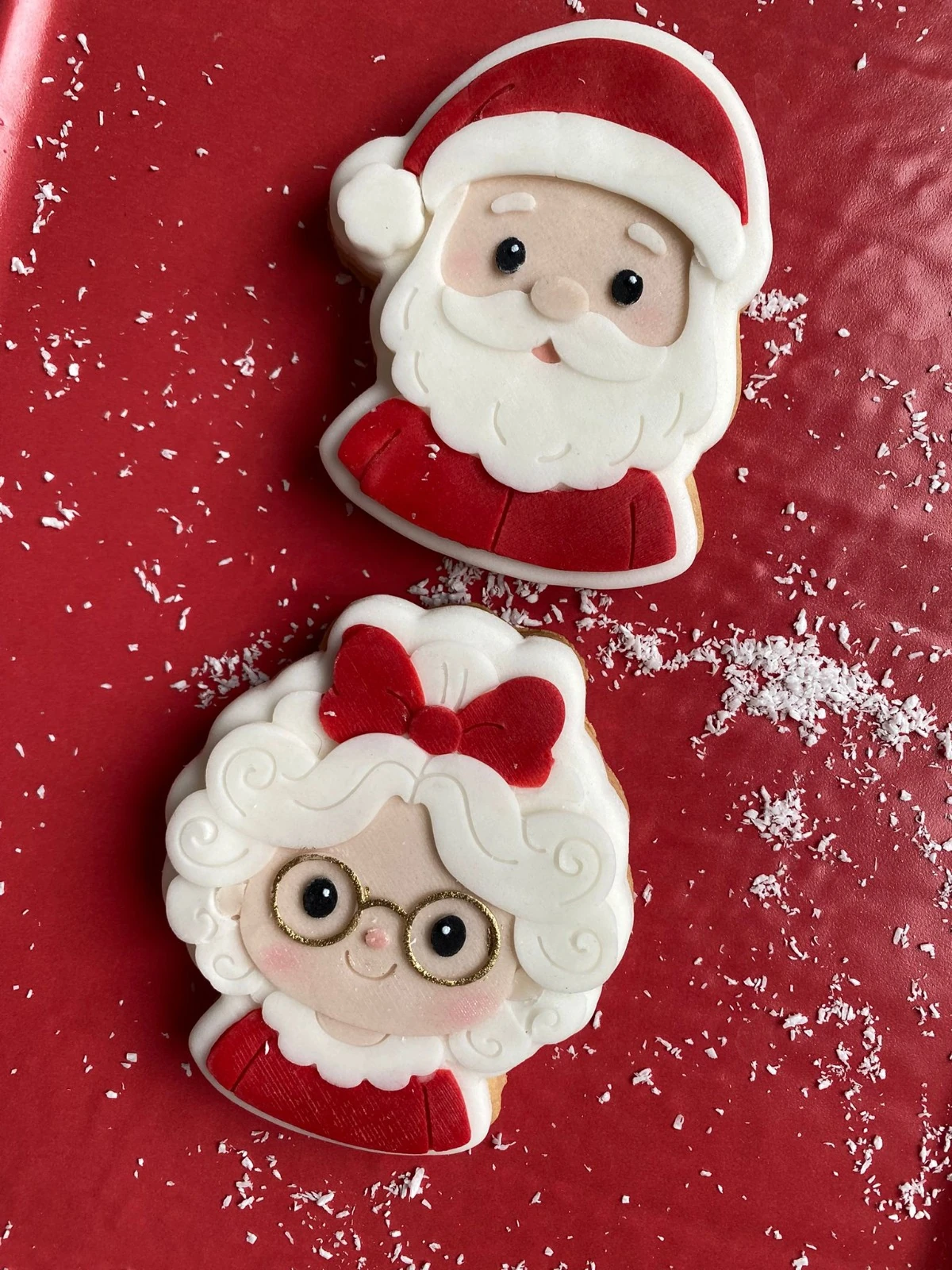 Noel Baba ve Noel Anne Temalı Kurabiye Kalıpları Konsepti