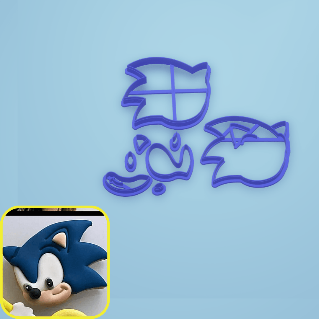 Sonic Kurabiye Kalıbı