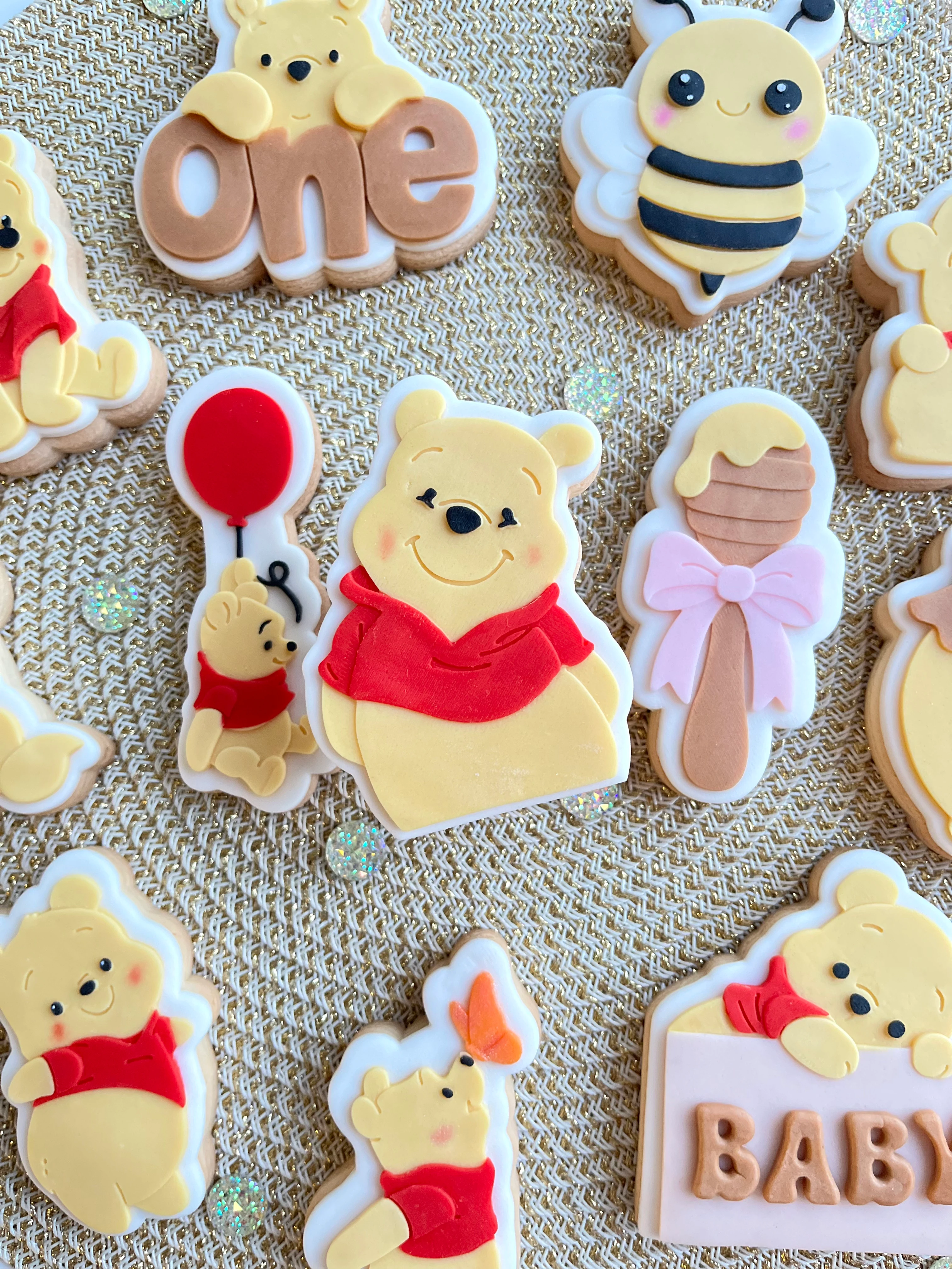Winnie The Pooh Temalı Sevimli Kurabiye Kalıbı Seti - Baby Shower & Doğum Günü