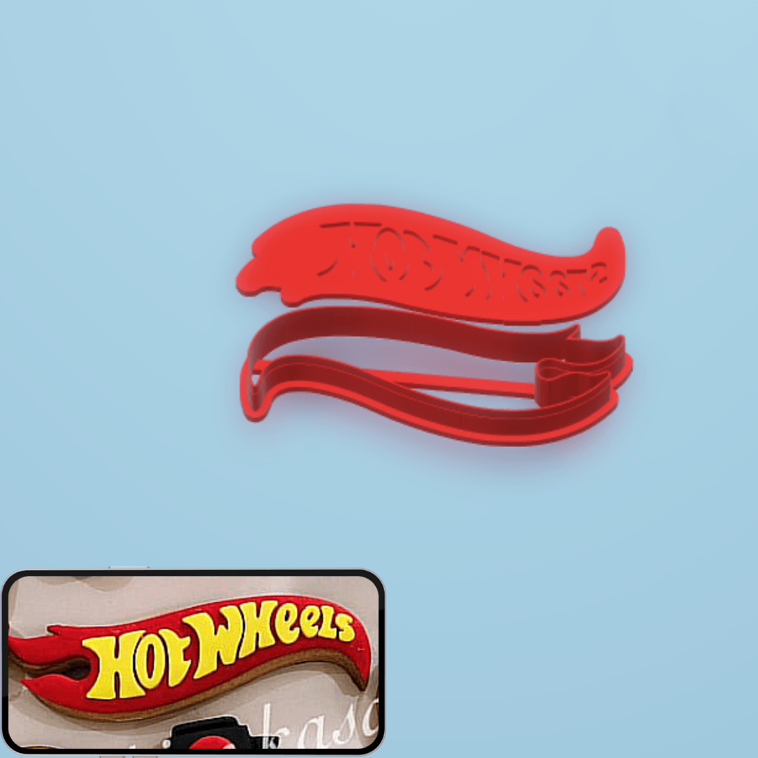 Hotwheels Yazı Kurabiye Kalıbı